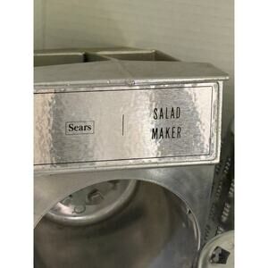 SEARS SALAD MAKER-Metal-Includes 5 Blade Cones-Main Grinder 12-77/8304